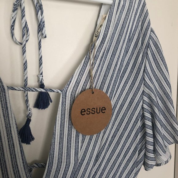 Striped Tulip Maxi Dress (Large) - Picture 6 of 7